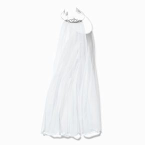 Claire&#39;s Club Special Occasion White Veil Crown,