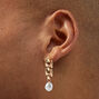Embellished Long Initial Pendant Necklace - K,