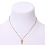 Gold Owl Clock Pendant Necklace,