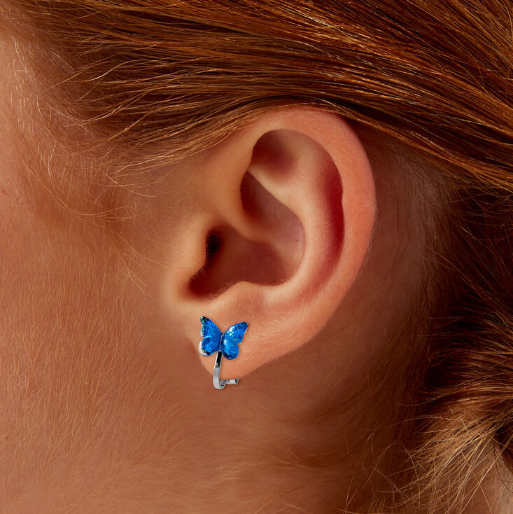 Butterfly Clip-On Stud Earrings - 6 Pack,