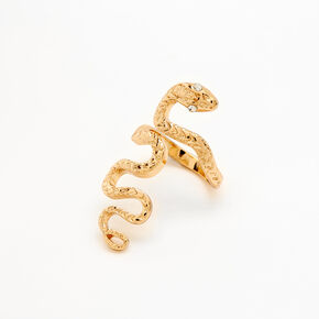 Gold Snake Statement Ring,