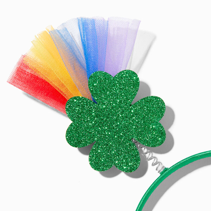 St. Patrick&#39;s Day Shamrock &amp; Pot of Gold Bopper Headband,