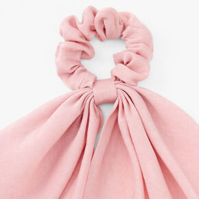 Petit chouchou foulard - Rose blush,