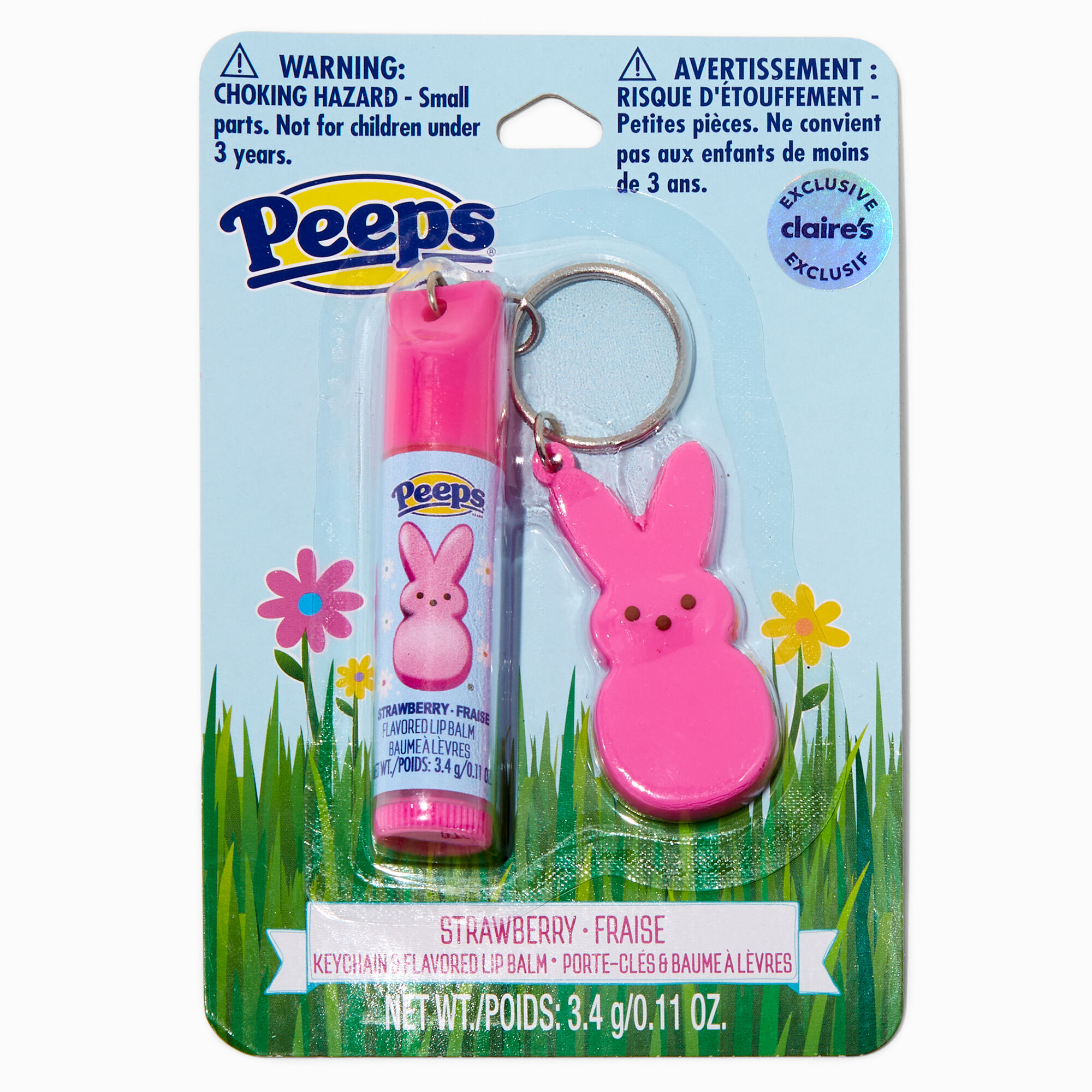 Peeps® Claire's Exclusive Flavored Lip Balm Keychain,
