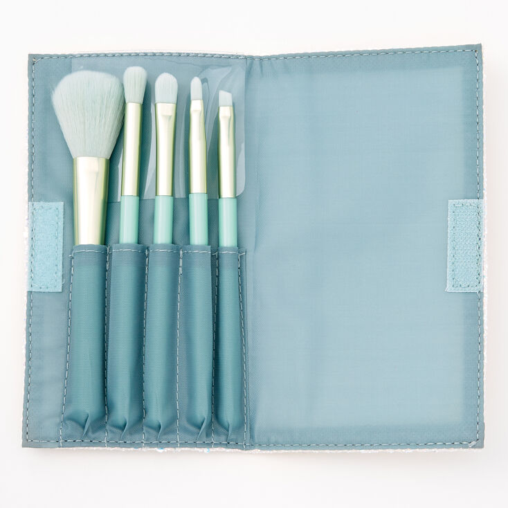 Mint Green Makeup Brush Set - 5 Pack,