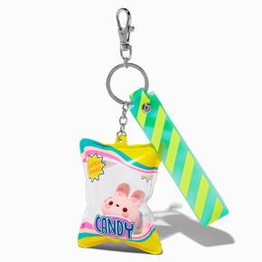 Snack Bunny Wristlet Keychain,