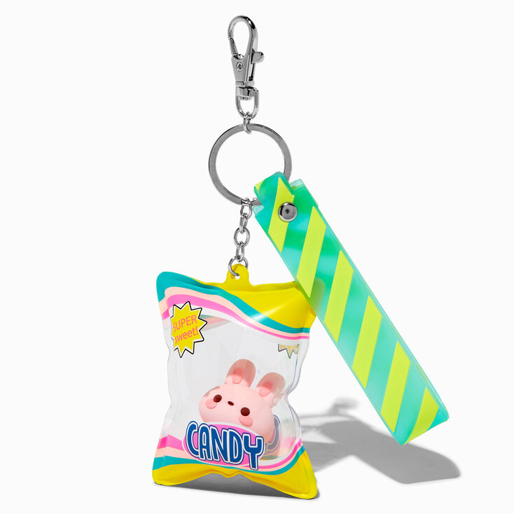Snack Bunny Wristlet Keychain,