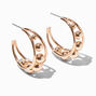 Gold-tone 30mm Ball Hoop Earrings,