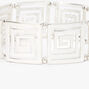SilverGreek Key Stretch Bracelet,