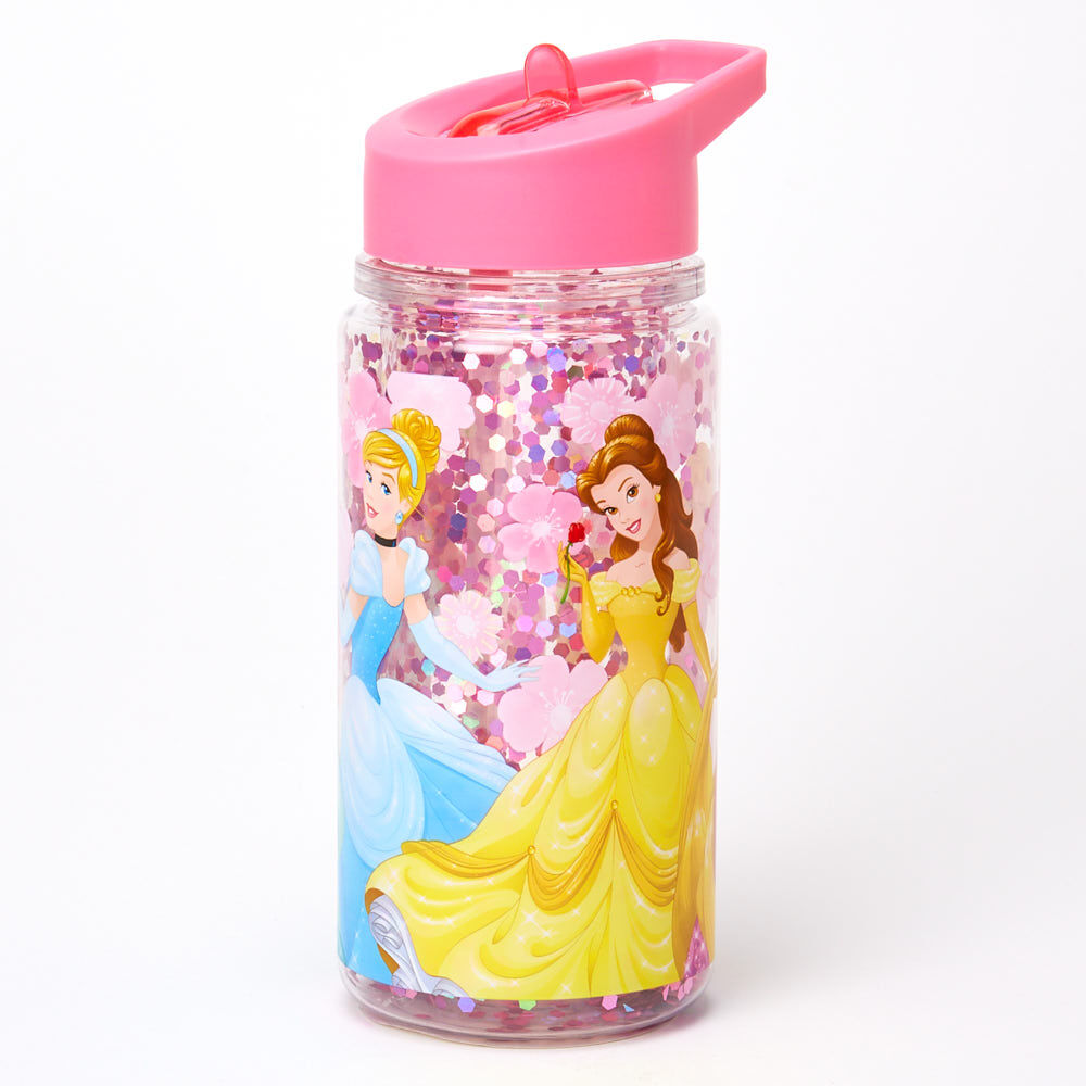 ©Disney Princess Glitter Water Bottle – Pink,