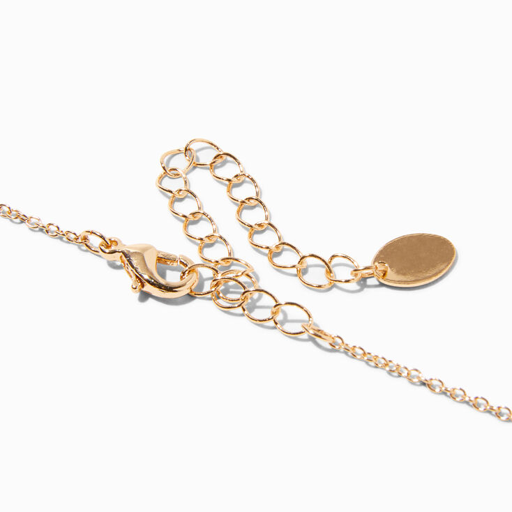 Gold Rainbow Heart Locket Pendant Necklace,