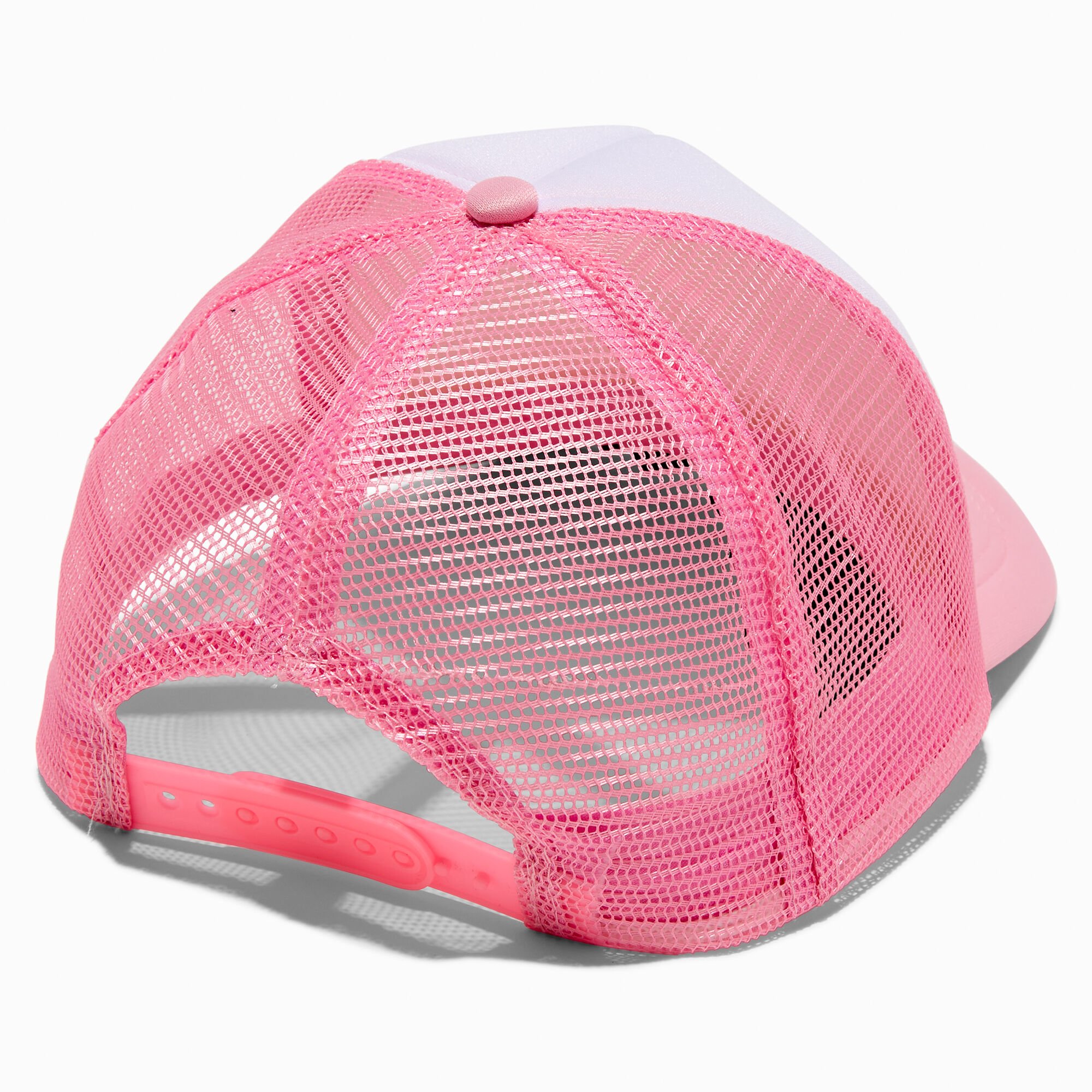 DIY Pink Trucker-Style Hat,