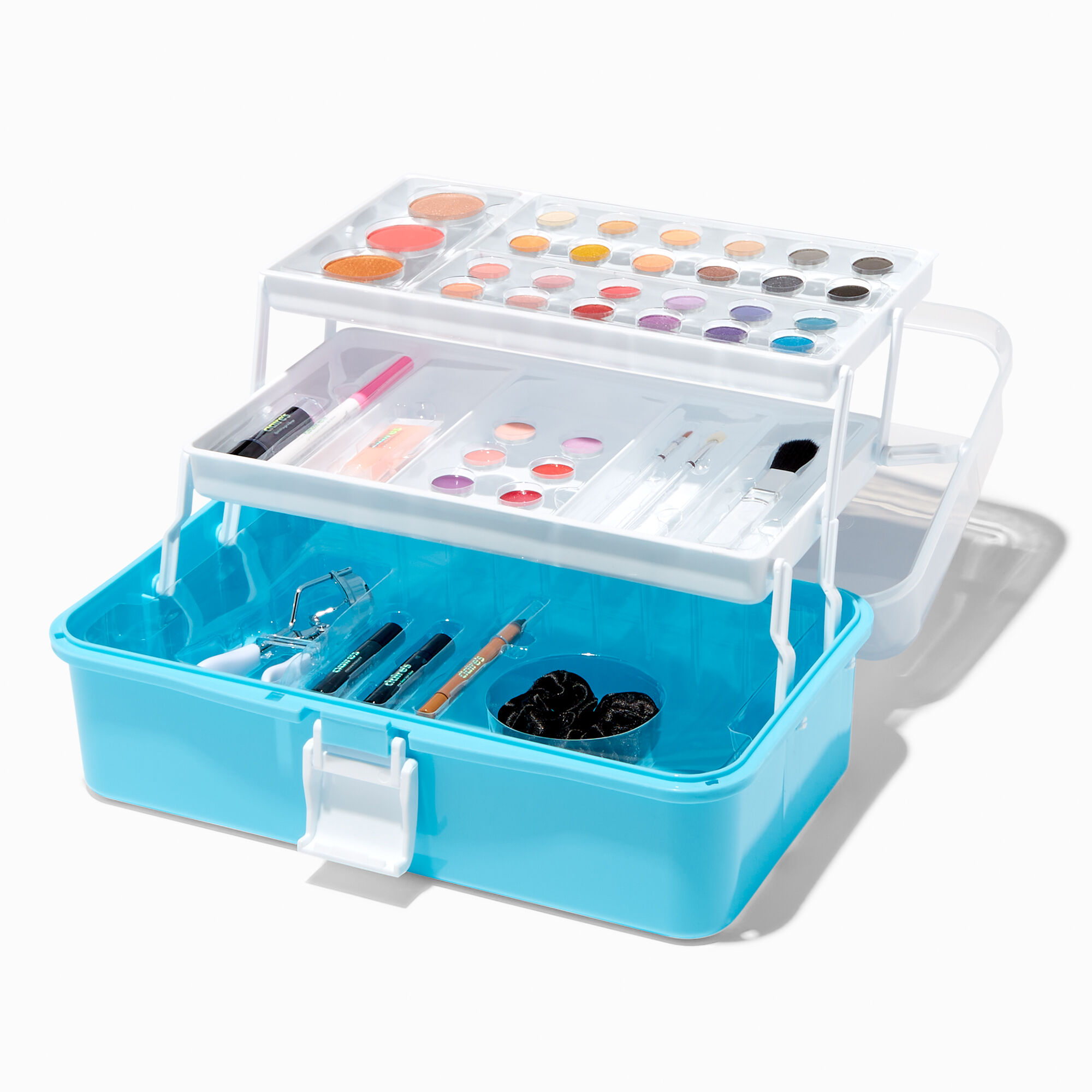 Blue 3 Tier Makeup Set,