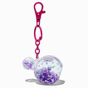 Perfume Bottle Water-Filled Keyring,