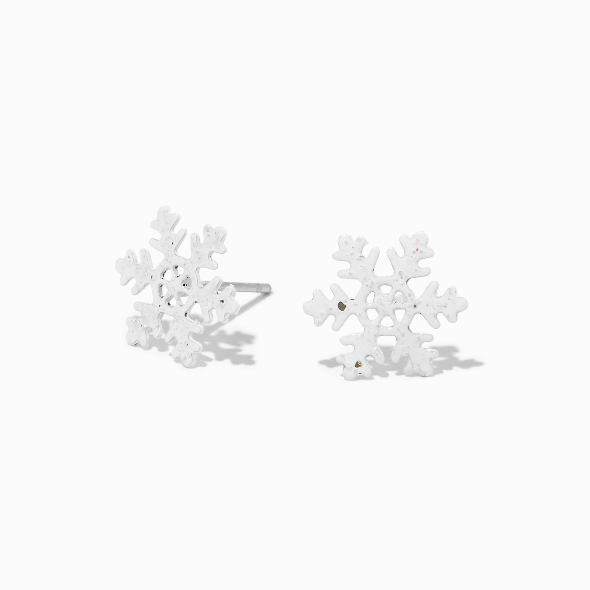 Claire's snowflake store earrings