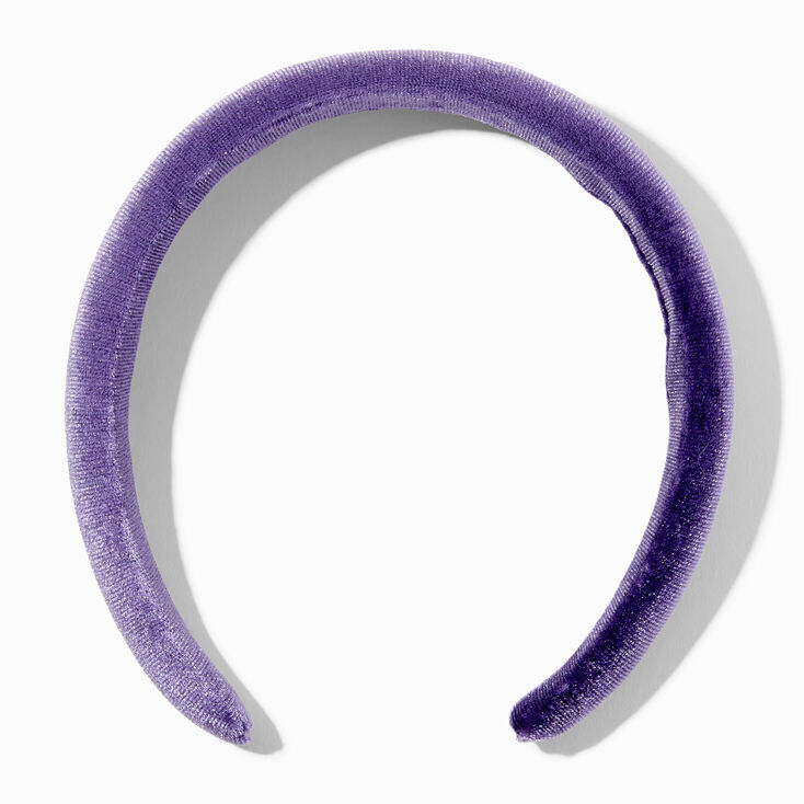 Lavender Velvet Puffy Headband,