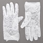 Claire&#39;s Club Lace Flower Girl Gloves - White,