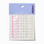 Rainbow Assorted Butterfly Hair Gems - 80 Pack,
