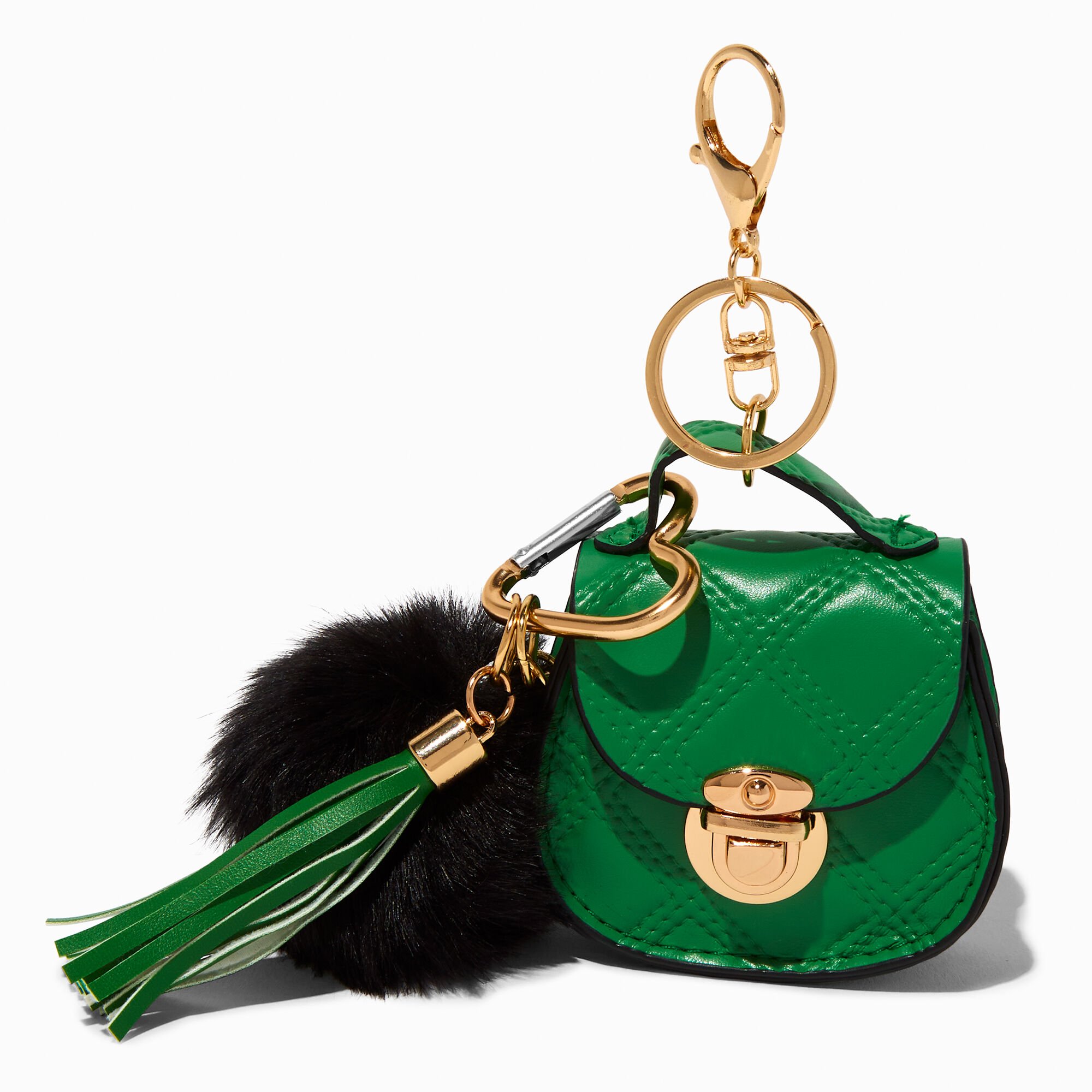 Green Mini Purse Keychain,