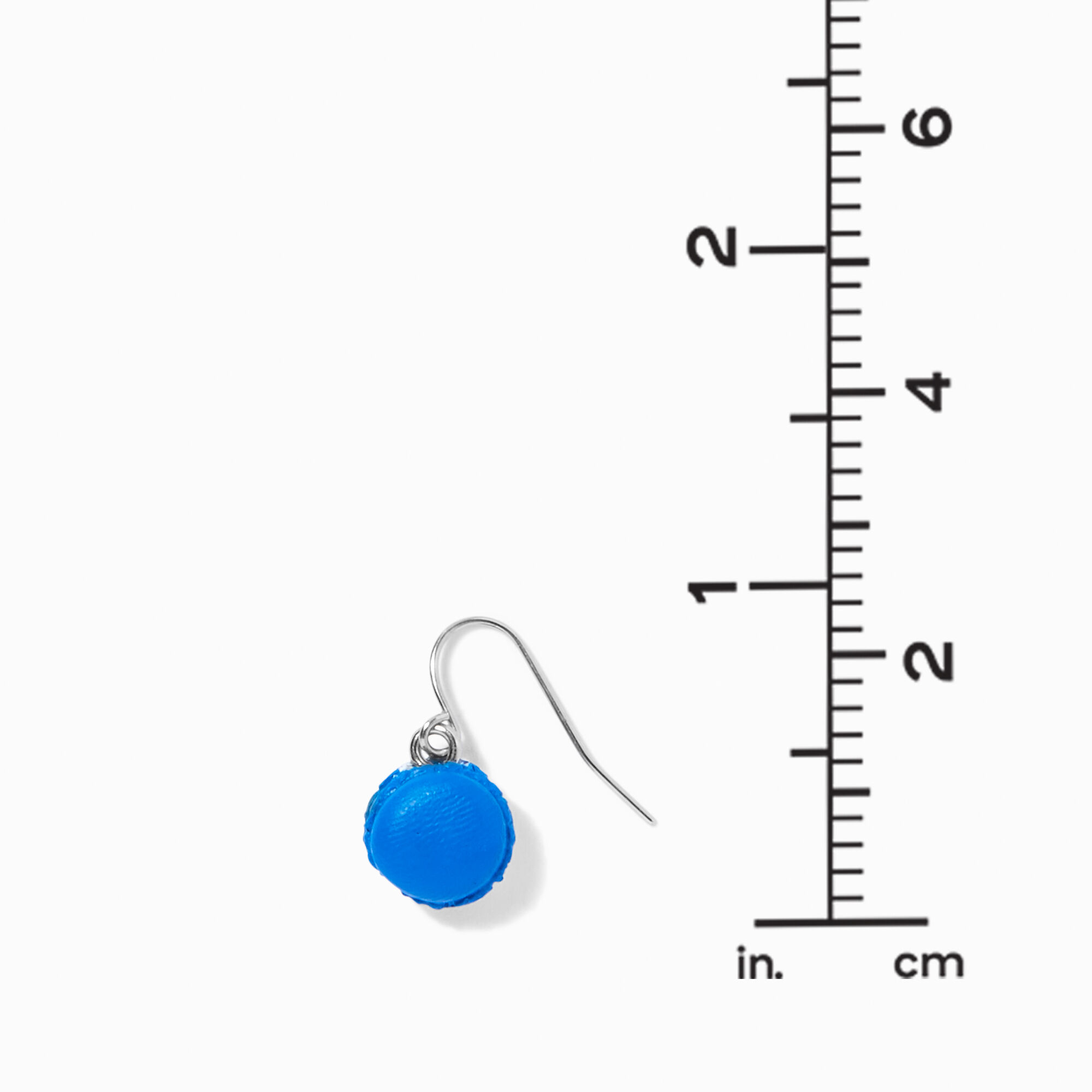 Blue 1'' Macaron Drop Earrings - 3 Pack,