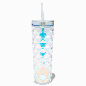 Holographic Quilted-Design Tumbler,