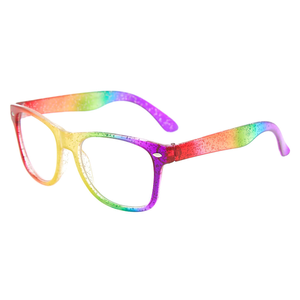 Claire's Club Rainbow Ombre Retro Clear Lens Frames,