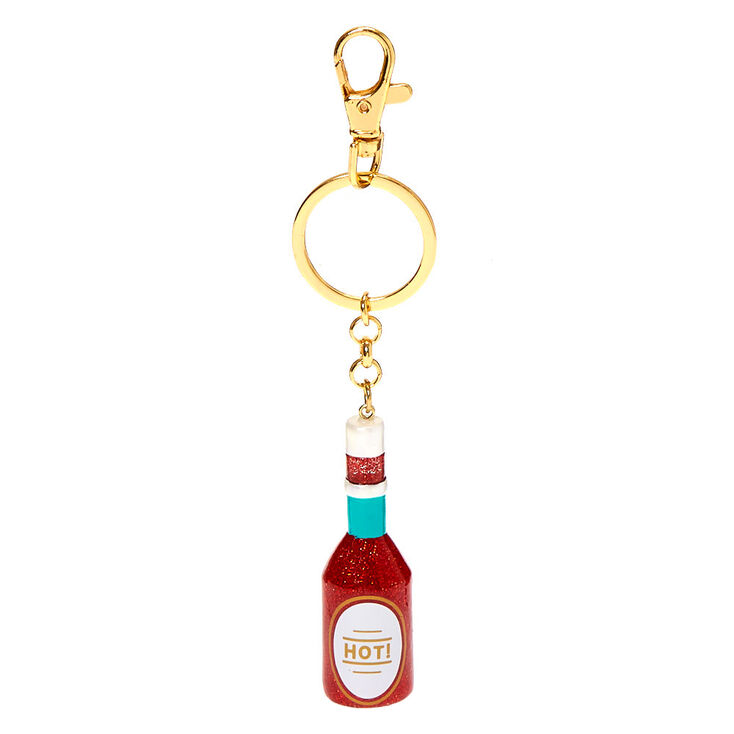 Hot Sauce Keychain - Red,