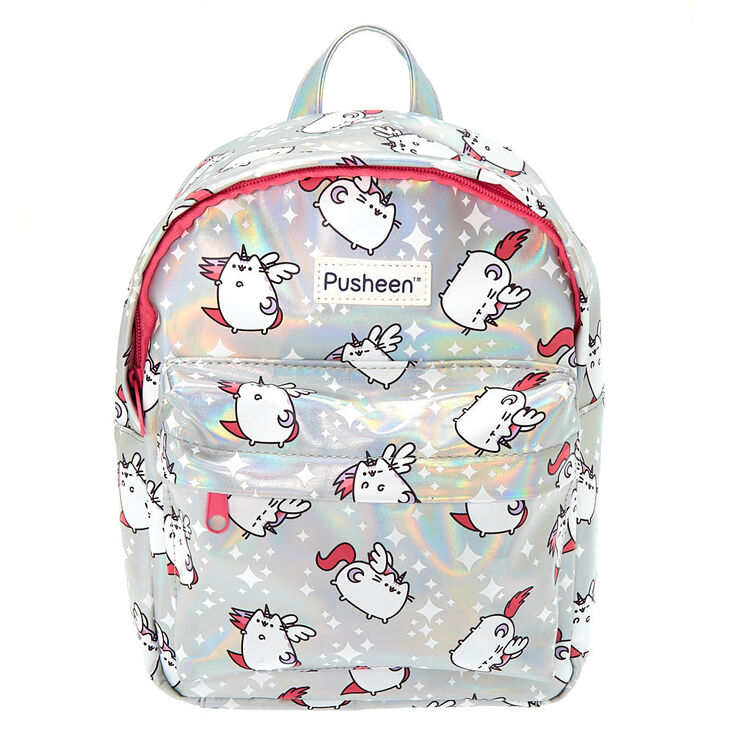 Pusheen Holographic Super Pusheenicorn Small Backpack Claire S Us
