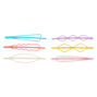 Pastel Geometric Hair Pins - 6 Pack,