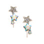 Silver .5&quot; Star Ear Crawler Earrings,