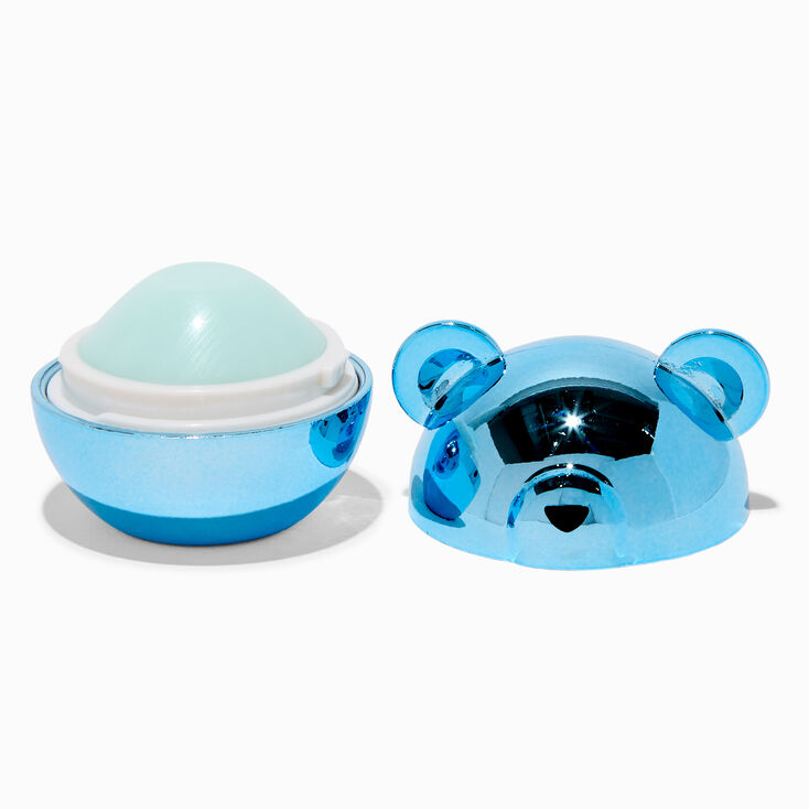 Icy Blue Chrome Bear Lip Balm,