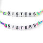 Neon Rainbow Sister Adjustable Braided Bracelets - 2 Pack,