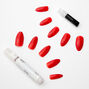 Glossy Stiletto Faux Nail Set - Red, 24 Pack,