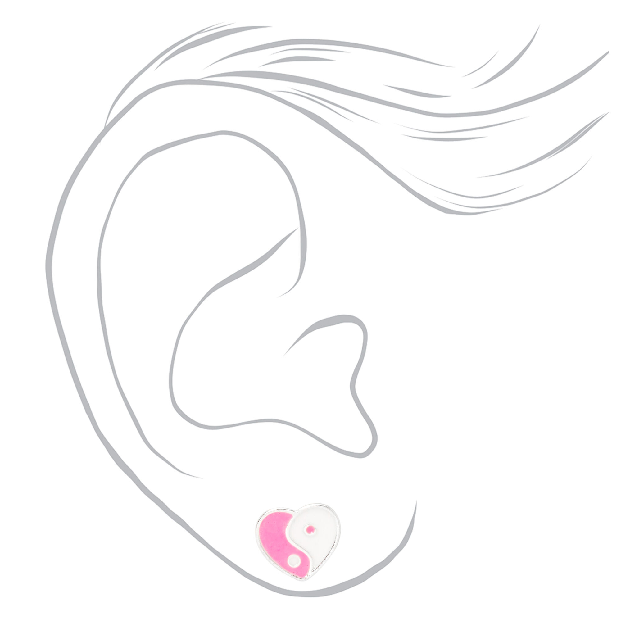 Pink Cherry Mixed Stud Earrings (9 Pack),