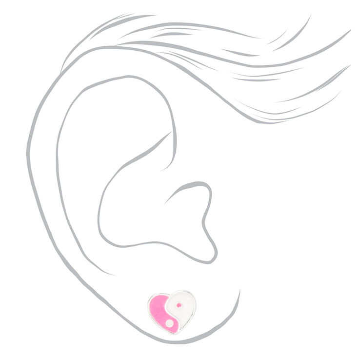 Pink Cherry Mixed Stud Earrings &#40;9 Pack&#41;,