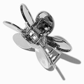Silver-tone Flower Medium Hair Claw,