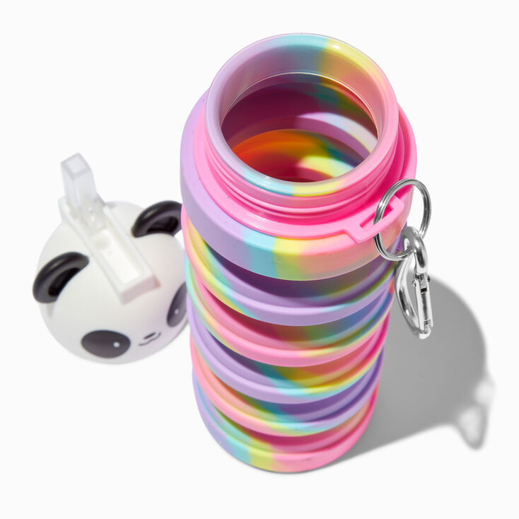 Collapsible Tie Dye Panda Water Bottle,