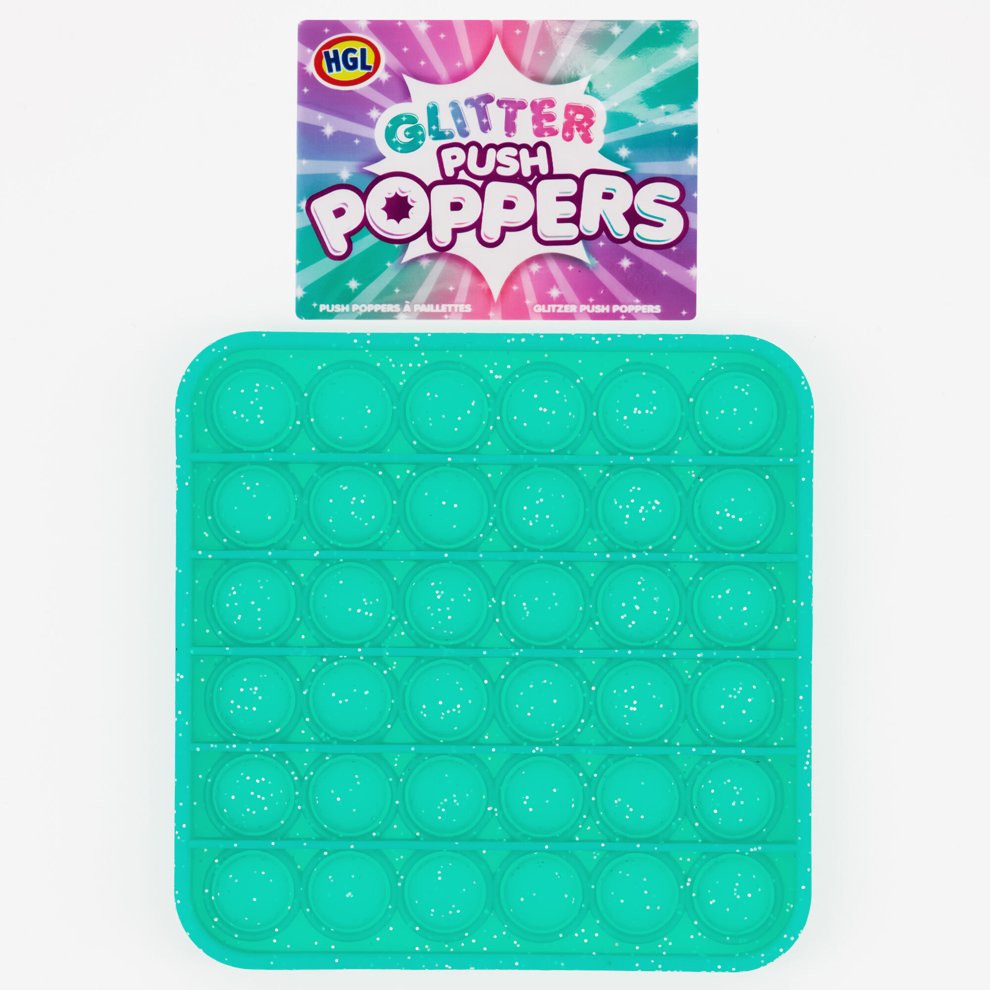 Jouet fidget Push Poppers pailleté – Les modèles peuvent varier,