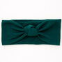 Ribbed Knotted Headwrap - Hunter Green,
