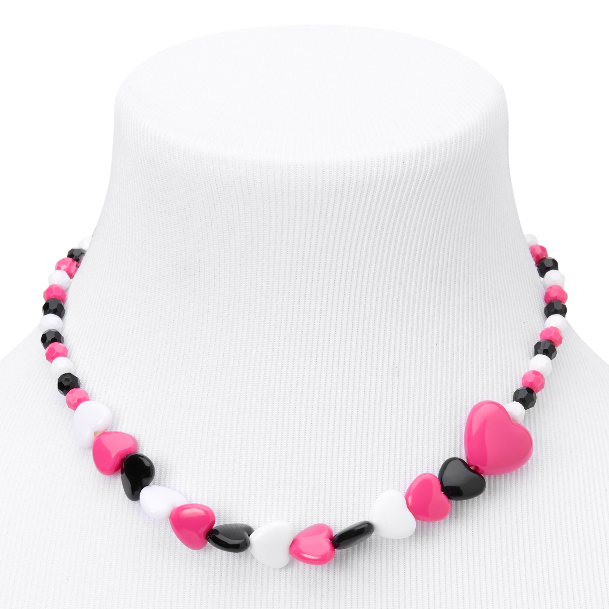 Claire's Club Beaded Hearts Jewelry Set - 2 Pack,