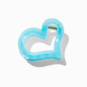 Blue Heart Hair Claw,