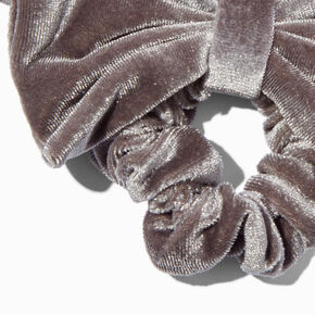 Orchid Gray Medium Velvet Hair Scrunchie,