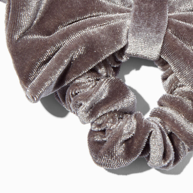 Orchid Gray Medium Velvet Hair Scrunchie,
