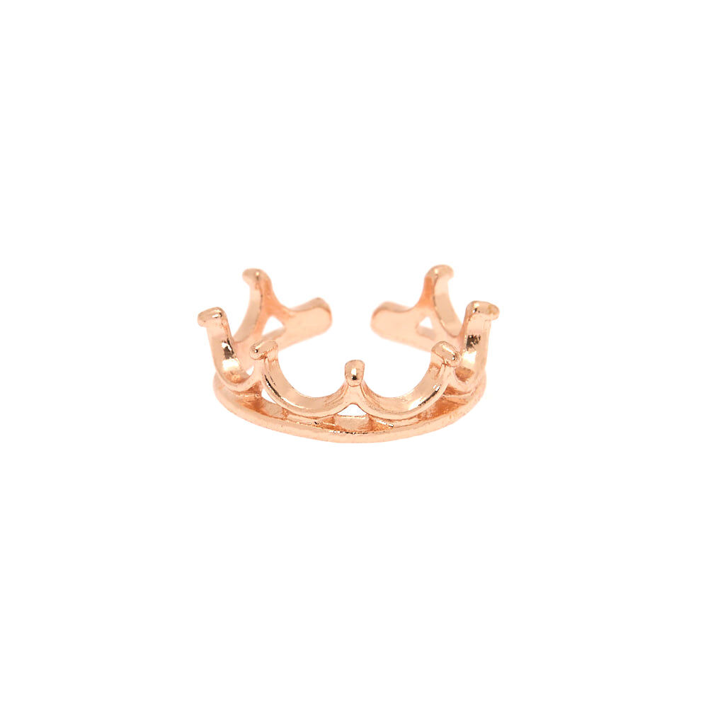 Rose Gold Crown Toe Ring,