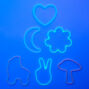 Groovy Glow Glow In The Dark Stretchy Bands Bracelets - 12 Pack,
