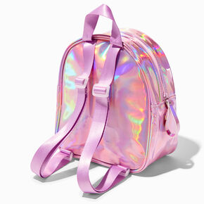 Holographic Pink Ombre Popper Mini Backpack,