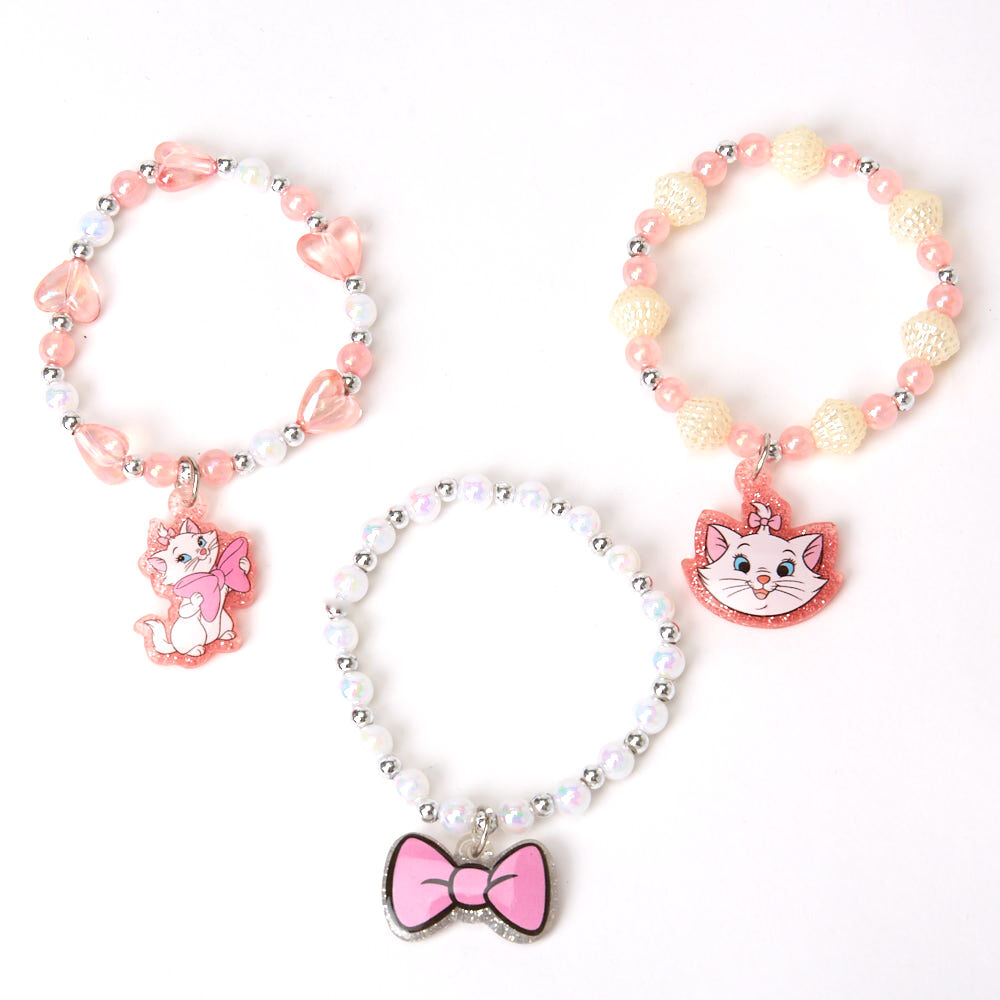 ©Disney Animals Marie Beaded Stretch Bracelets – 3 Pack,