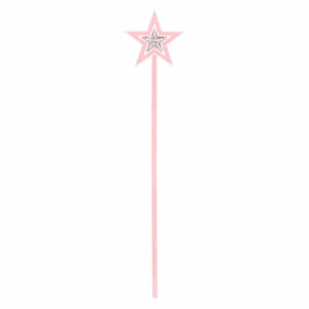 glow glitter stars pink