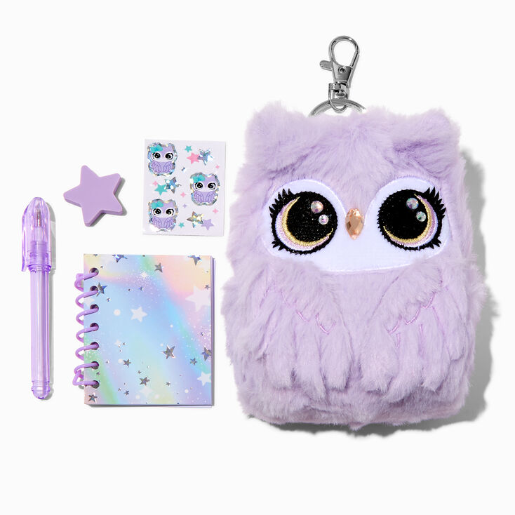 Lavender Owl 4&#39;&#39; Backpack Stationery Set,