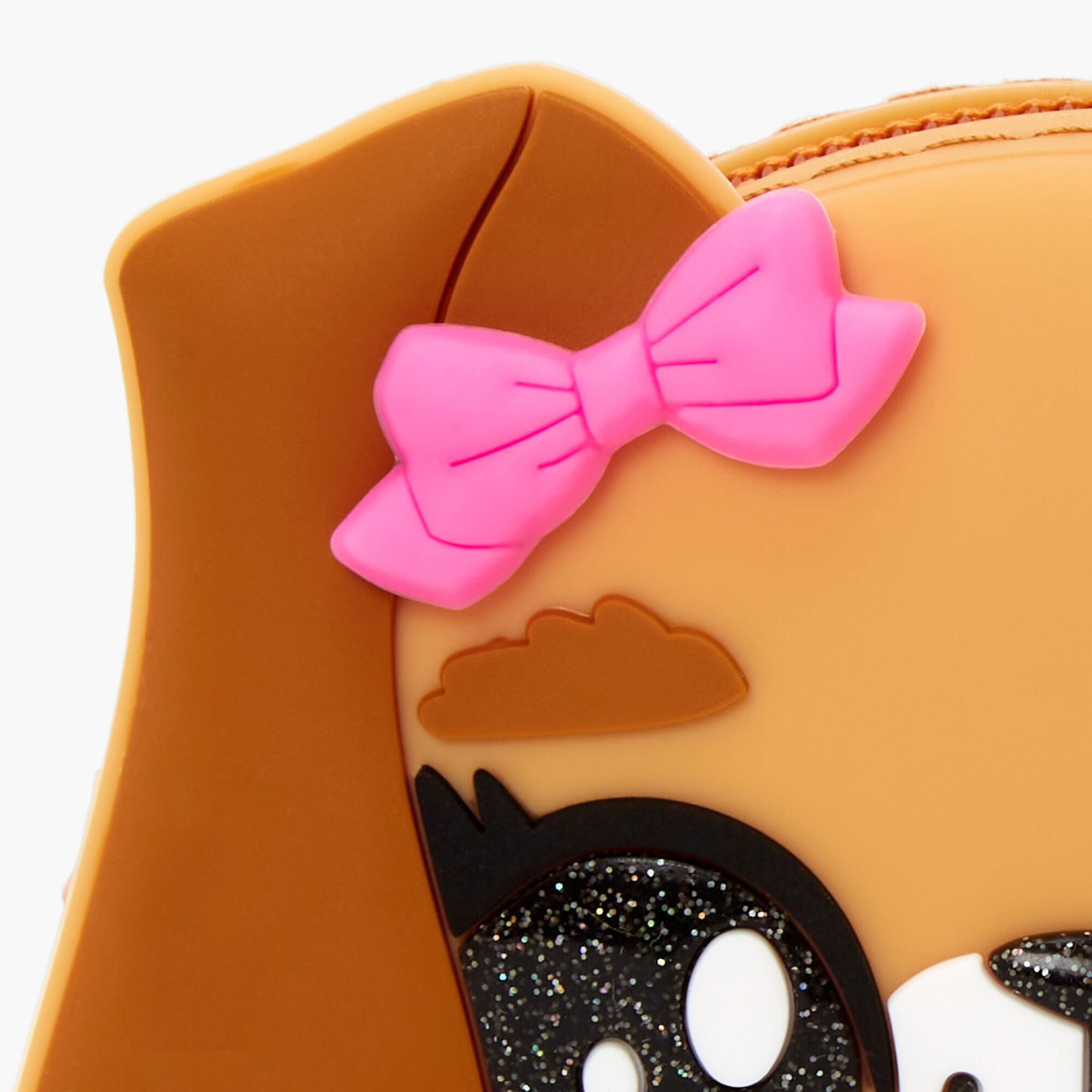 Glitter Puppy Jelly Coin Purse - Brown,